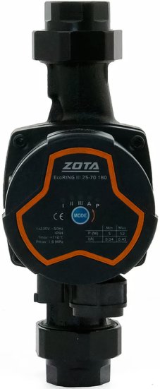 Циркуляционный насос Zota EcoRING III 25/70 180 с гайками