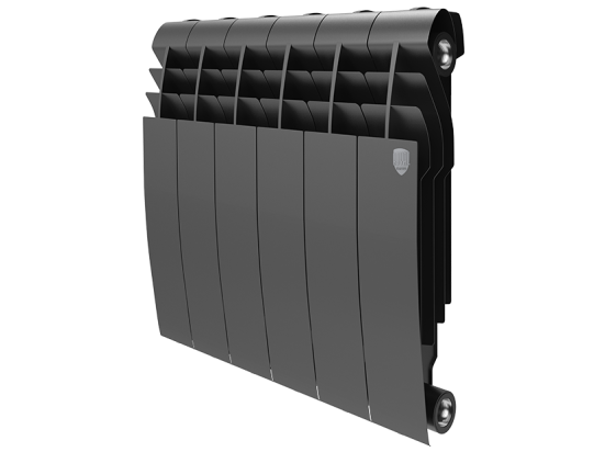 Биметаллический радиатор отопления Royal Thermo BiLiner 350 6 секций Noire Sable