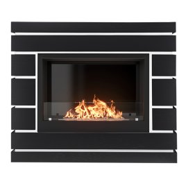 Каминокомплект Firelight Moderno 25 с очагом BFP/P-2520 шпон чёрный дуб