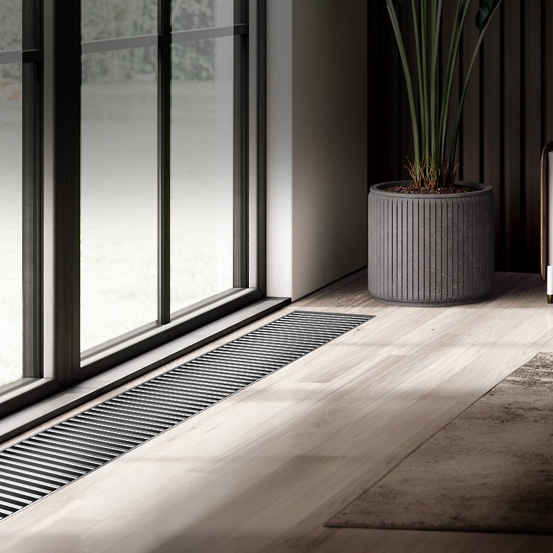 Внутрипольный конвектор Royal Thermo Atrium 190/300/1300-DG-U-NA