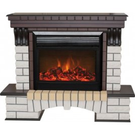 Каминокомплект RealFlame Country 26 AO с очагом MoonBlaze LUX Black/Brass