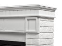 Каминокомплект Firelight Bricks 30 с очагом Electrolux EFP/P-3020LS камень белый/белая эмаль