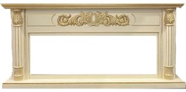 Портал Interflame Лорд бежевый с золотой патиной под очаг FreeSpace 60 LED FX QZ