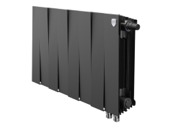 Биметаллический радиатор отопления Royal Thermo PianoForte 300 8 секций Noir Sable VDR