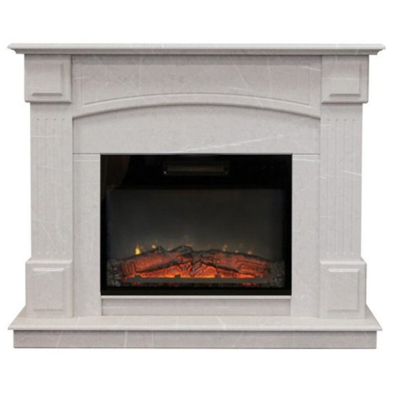 Каминокомплект RealFlame Carolina 25.5/24 WT F714 с очагом Kendal 24