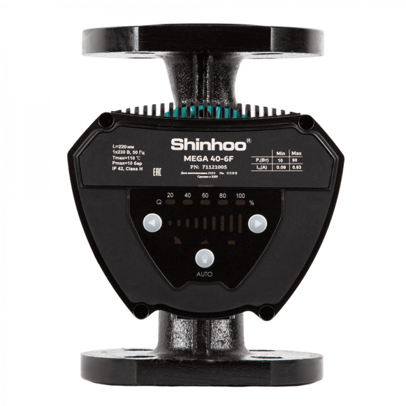 Циркуляционный насос Shinhoo Mega 40-6F